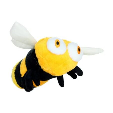 Tuffy Dog Toys - VIP Products - Mighty Jr Bug Bee, Plush, Squeaky Dog Toy