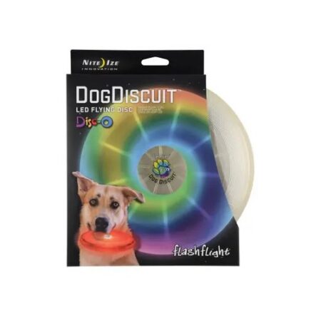 Nite Ize Flashflight Dog Discuit LED Flying Disc - Disco-O