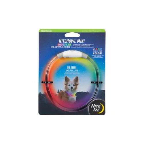 Nite Ize NiteHowl Mini Rechargeable LED Safety Necklace - Disc-O Select